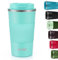 KETIEE Kaffeebecher to go,510ml Thermobecher Kaffee-to-go,Kaffeebecher Thermo,Doppelwandig Reisebecher Travel Mug,Vakuum Isolierbecher mit auslaufsicherem Deckel für Kaffee und Tee,Türkis