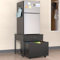 GDLF Mini soporte para nevera con almacenamiento, mesa de refrigerador resistente con gabinete rodante, capacidad de 220 libras, mesa para dormitorio, apartamento, oficina, dormitorio