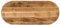 vidaXL Tischplatte, Holzplatte für Tisch Esstisch Couchtisch, Ersatztischplatte Massivholzplatte, 100x50x3,8cm Oval Raues Massives Mangoholz