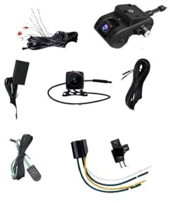 JC400 Dashcam Front and Rear 4G Hotspot Inside Camera Live Stream Video Vehicle APP PC Dual Car Record(Rearcam 10Yr Service,128G)