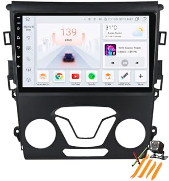 YLOXFW Autoradio Stereo Android 13.0 Navi für F-ord Mondeo Fusion 2013-2019 Sat GPS Navigation 9 Zoll Cartablet DVD Multimedia Player FM BT Receiver mit Carplay 4G 5G WiFi DSP SWC,Y100s
