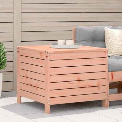 CIADAZ Gartenhocker 62x63,5x53,5 cm Massivholz Douglasie, Balkon Hocker, Fusshocker Garten, Hocker Garten, Fußhocker Für Sessel, Gartenmöbel Hocker - 844906