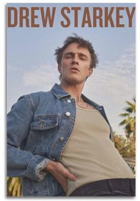 Drew Starkey Kunstdruck, berühmte Film- und Fernsehfiguren, Popmusikfiguren, Poster, Dekoration, Leinwand, Kunstdekoration, Druck, Signaturfoto, Wohnzimmer, Heimdekoration, 30 x 45 cm, ungerahmter