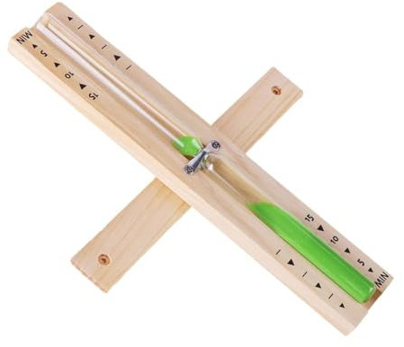 XDGJTBFMY Sanduhr für Sauna, 15 Minuten, wandmontiert, drehbar, Holz, Sauna-Sanduhr mit Sand, hitzebeständige Sanduhr, Sanduhr, Glas-Timer für Sauna, SPA-Raum (grün)