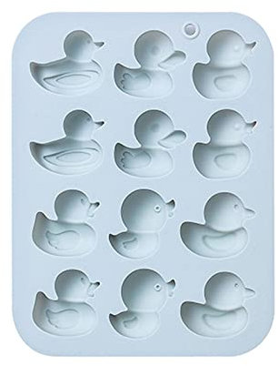 Silikonform Mit 12 Mulden Süße Enten Kuchen Gebäck Dekor Backform Für Die Herstellung Von Schokolade Fondant Cupcake Formen Antihaftbeschichtet