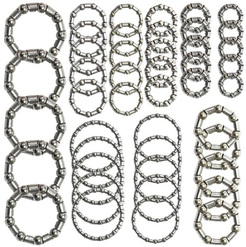 Pirhosigma 9 Kinds of 5 Sets Bike Ball Bearing Headset Retainer Crank Caged Wheel 4mm to 8mm / 1/6” to 1/3“ Repair Accessories