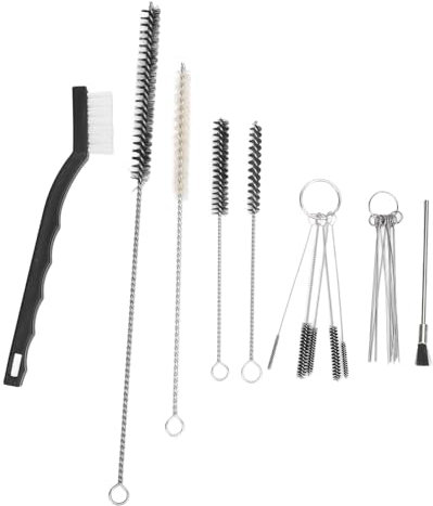 Nylon Mini Cleaning Long Pipe Cleaning Brush Brush Set Metal Straws Kit Airbrush Cleaning Brushes Needles for Clean Airbrush Nozzles