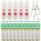 DAJASD Ladder Tags, Waterproof Ladder Inspection Tags - 5 Holders and 10 Ladder Inspection Tag Inserts, Ladder Safety Inspection Record Kit for All Ladder Types Indoor & Outdoor Use