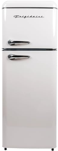 Frigidaire, 2 Door Apartment Size RETRO Refrigerator with Top Freezer, Chrome Handles, 7.5 cu ft