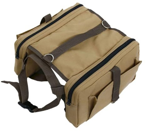 iplusmile Hunderucksack für Hunde und Welpen Tragbar Verstellbar für Reisen Camping und Wandern Robustes Canvas Material mit Aufbewahrungstaschen