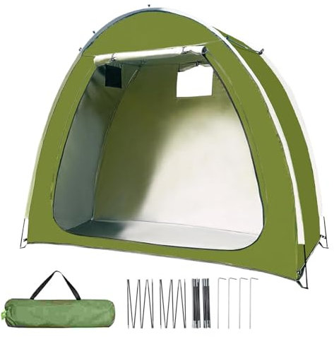 Bike Shed | Foldable Motorcycle Shed - Weatherproof Foldable Bike Storage Tent for Patio, Lawn, Garden, Outdoors, Camping Activities