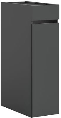 furnling Fira Anstellregal, Anthrazit, 29 cm Breite, Schrank mit Apothekerauszug aus FSC-Holzwerkstoff, vielseitige Regal für Waschküche, Hauswirtschaftsraum und Badezimmer, Made in EU