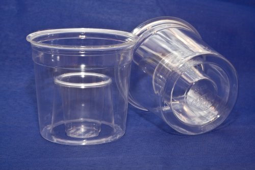 100 x Reusable Plastic bomb glasses CE 25ml Shot, 125ml Chaser by Sports Trophy