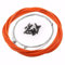 Bremskabel und Bremszughülle Set, Bowdenzug Fahrrad Bremse Reparatursatz für Bunte Brems und Schaltwerke für Vorderbremse und Hinterradbremse mit Endkappen(Orange)