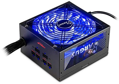 Inter-Tech Argus RGB CM unité d'alimentation d'énergie 650 W ATX Noir - Unités d'alimentation d'énergie (650 W, 100 - 240 V, 47 - 63 Hz, 100 W, 648 W, 100 W)