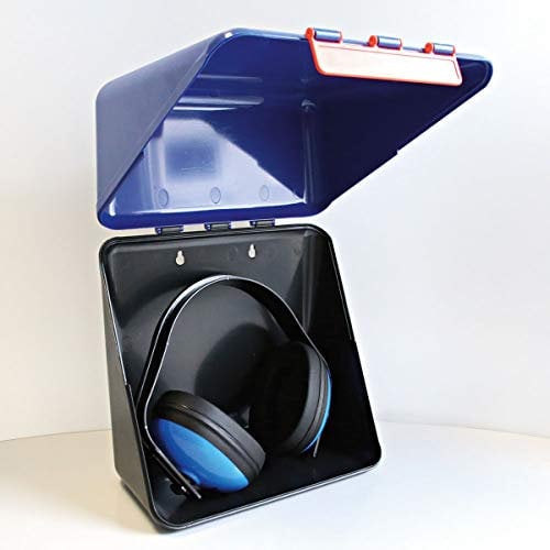 Franz Mensch Aufbewahrungsbox, Schutzbox für Gehörschutz, Schutzbrillen und Atemschutz als Midi, Größe:Midi, Farbe:Blau