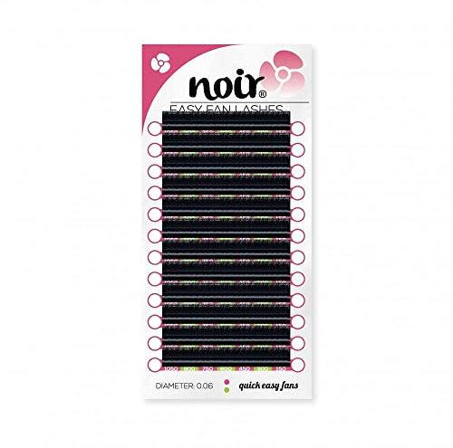 Noir Volume Lashes Easy Fan Lashes D curl 0.06 Mixed Russian Volume Self Fanning Eyelash Extensions