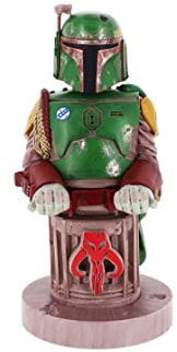Cable Guys - Star Wars Boba Fett Gaming Accessories Holder & Phone Holder for Most Controller (Xbox Series X, Playstation PS5, Nintendo Switch) & Phone (iPhone, Google Pixel, Samsung)