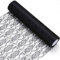 HOMYHOME Tischläufer hochzeits Spitze läufer 30cm 22m Weinlese Spitze Stuhl Schärpe für Festival Hochzeit Ereignis Tischdekoration Spitze Rolle schwarz