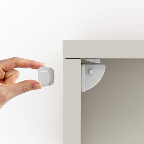 (10+2) serratura magnetica Baby Safety Cupboard Door Lock, bambino sicurezza cassettiere serrature magnetiche armadio di sicurezza