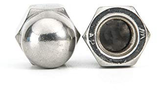 304 Edelstahl-Überwurfmutter, Überwurfmutter, Überwurfmutter, Ziermutter, Rundkopf-Überwurfmutter-M10