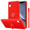 cadorabo Coque Compatible avec Apple iPhone XR en Liquid Red - Etui pour Téléphone Portable en Silicone TPU Souple avec Anneau - Coque en Silicone Ultra Slim Soft Back Cover Case Bumper