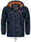 Geographical Norway Boat Men Distribrands - Veste Coupe Vent Homme Outdoor - Blouson Manches Longues Hommes - Manteau Tactique - Tissu Confortable (MARINE S)