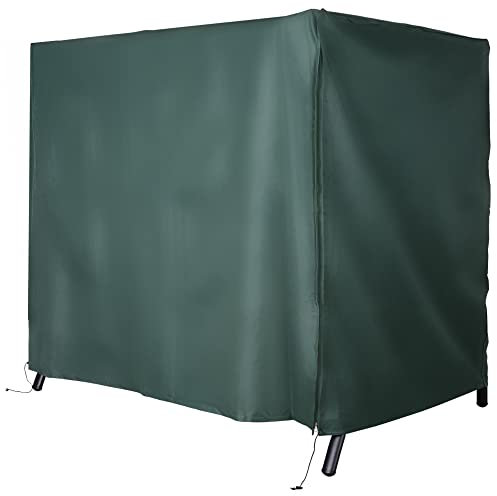 Outsunny Housse de Protection balancelle de Jardin 3 Places bâche étanche dim. 2,05L x 1,24l x 1,64H m Oxford Haute densité 600D Vert