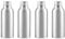 ZEOABSY 4 Pezzi 100 ml Bottiglia in Alluminio Argento con Coperchio in Alluminio Argento per Cosmetico Cosmetico Bagno Hotel la Cucina e il Lozione Corpo Doccia Shampoo Gel Dispenser Viaggio