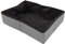Caja de arena para gatos, fácil de limpiar, duradera, plegable, para acampar al aire libre, color gris