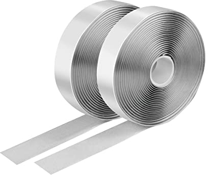LogiLink KAB0081 - Selbstklebendes Klettband-Set (1x Hakenband, 1x selbstklebendes Schlaufenband), L?nge: 5m - Breite: 25mm, Farbe: Wei?