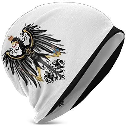 736 Strickmütze Flagge Von Preußen-Druck-Schwarzes Winter Beanie Mütze Funktionale Winter Sports Winter Hüte Warme Geschenke Laufmützen, S-XL