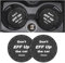 8sanlione 2 Pack Car Cup Holder Coasters, 2.75 Inch Non-Slip PVC Insert Cup Coaster, Anti-Scratch Auto Cup Mats for Women Men, Vehicle Interior Accessories Universal for Car, SUV, Truck (A Black/2PCS)
