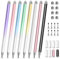 Penna per Tablet, Pennino Touch 2 in 1 per iPhone/Samsung/Lenovo/Android, Compatibile con iPad Pro/Mini/Air/Smartphone, Alta Precisione e Sensibilità, 3 Pack (8 Confezioni)