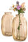 Praknu Petits Vases Décoratifs - Lot de 6 - Style Vintage - Vases en Verre Ronds - Adaptés à la Lave-Vaisselle - Parfaits pour Décorer Les Tables de Mariage - Or
