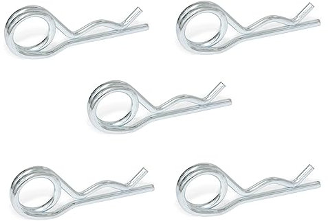 Ganter Normelemente | Federstecker | Stahl | GN 1024-ST-2-D | 5 Stück | doppelte Windung | Durchmesser 2mm