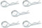 Ganter Normelemente | Federstecker | Stahl | GN 1024-ST-2-D | 5 Stück | doppelte Windung | Durchmesser 2mm