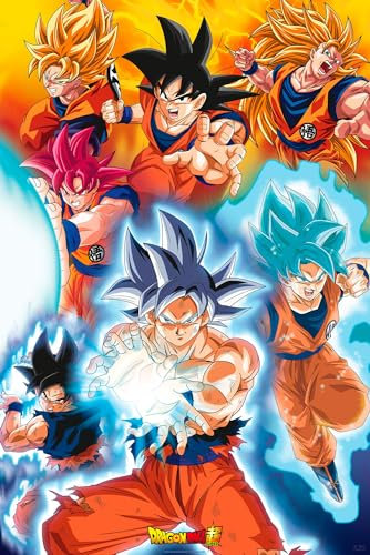 Dragon Ball - Super - Goku - Manga Anime Poster Plakat Druck - Größe 61x91,5 cm