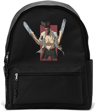 ABYSTYLE Chainsaw Man Backpack 18 L, Black, 42 x 31 x 14 cm