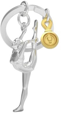 METALMORPHOSE - Porte-clés Métal 3D Gymnastique - Passion Sport, Cadeau Homme, Cadeau Femme, Cadeau Jeux Olympiques