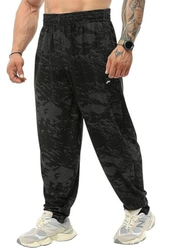 Herren-Sweathose mit lockerer Passform und Taschen, weite Sporthose, für alle Jahreszeiten
