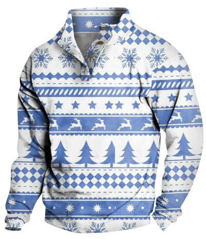Pullover Herren Langarm Herren Unterhemden Weiss Hoodie Sweater Vest Uhr Schwarz Kamelhaarmantel Sweatshirt Jacke Anzug Fliege Schwarz Zip Hoodie(3-Blue,XL)
