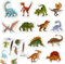 500 Stück 12 Stile Dinosaurier Aufkleber für Kinder Dino Sticker Basteln Selbstklebend Deko für Kindergeburtstag Flasche Laptop Album Party Mitgebsel Geschenke Jugendweihe Junge Mädchen