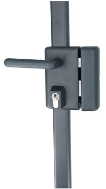 Vachette Serrure en Applique multipoints Verticale à poignée, MULTIBLINDE série 8800, Tirant Droite, Certifiée A2P, Haute sécurité, 3 Points de Fermeture, 4 clés VIP+ brevetées incluses, Gris
