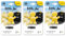 3er Pack Little Joe Lufterfrischer fürs Auto zur Montage an jedem Lüftungsgitter +/-45 Tage Frische im Auto (Vanille/gelb)