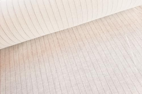 Geschirrtuch Leinen Meterware - Stoff für Küchentuch weiß/beige - 100% Leinenstoff gewaschen - Spültuch für Geschirr Naturfaser *ab 50cm