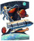 Santoro Schaukelkarten – Space Shuttle - Astronaut, Universe, Stars, Jupiter |For Kids, For Him, For Her, Birthday