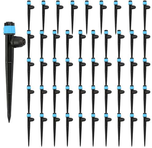 1/4 Gotero de riego por goteo, 360 grados, 50 unidades