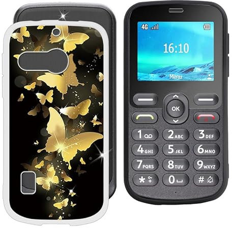 BUNALFaa Coque pour Doro 1880 4G (2.80), Ultra-Mince Étui Anti-Collision Case Résistant Anti-Rayures Silicone Souple Housse pour Doro 1880 4G - Pourri 1