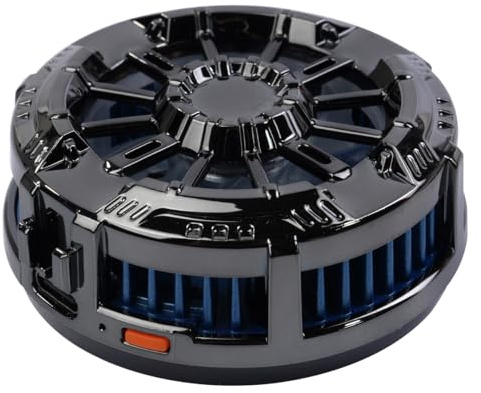 Ieron Gaming-Telefonkühler mit magnetischem iPad-Kühler, Telefonlüfteraufkleber, Telefonclip, LED-Anzeige, Telefonkühler mit niedriger Dezibelzahl, kompatibel mit iPhone/Android/Tablet/iPad